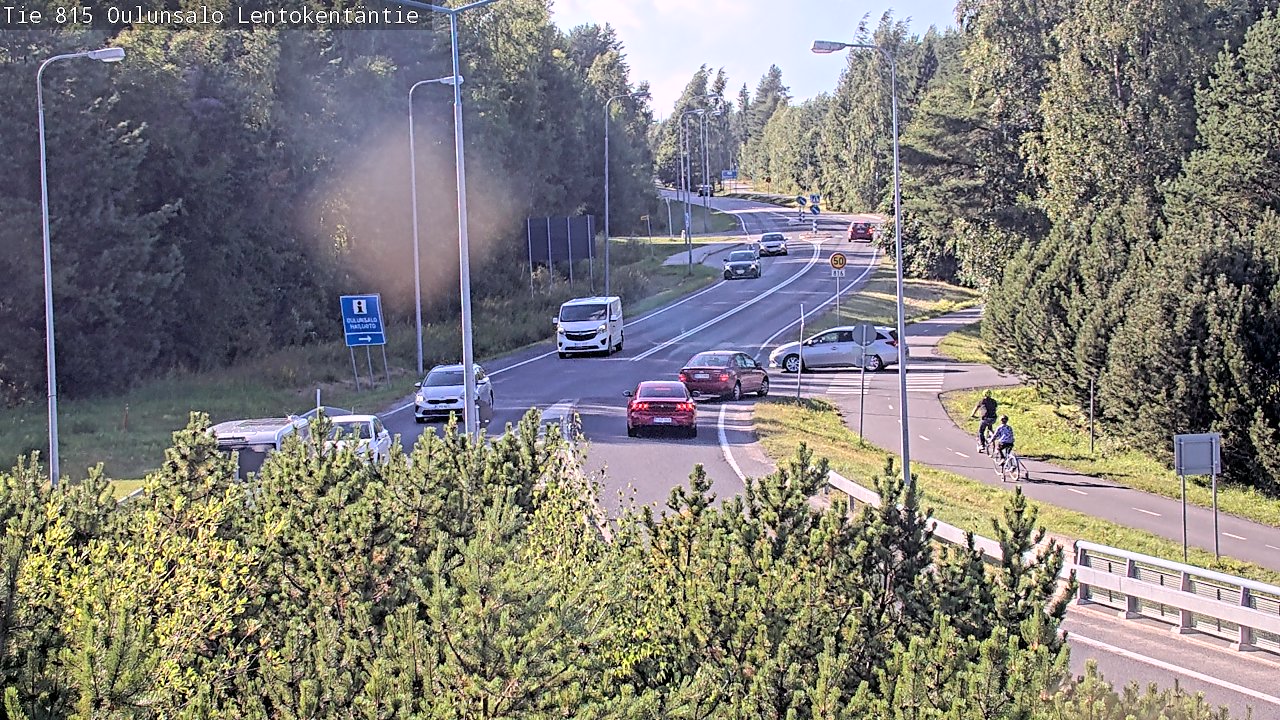 Kelikamerat Kuva Tie 816 Oulunsalo, Lentokentäntie, Oulu, Pohjois-Pohjanmaa