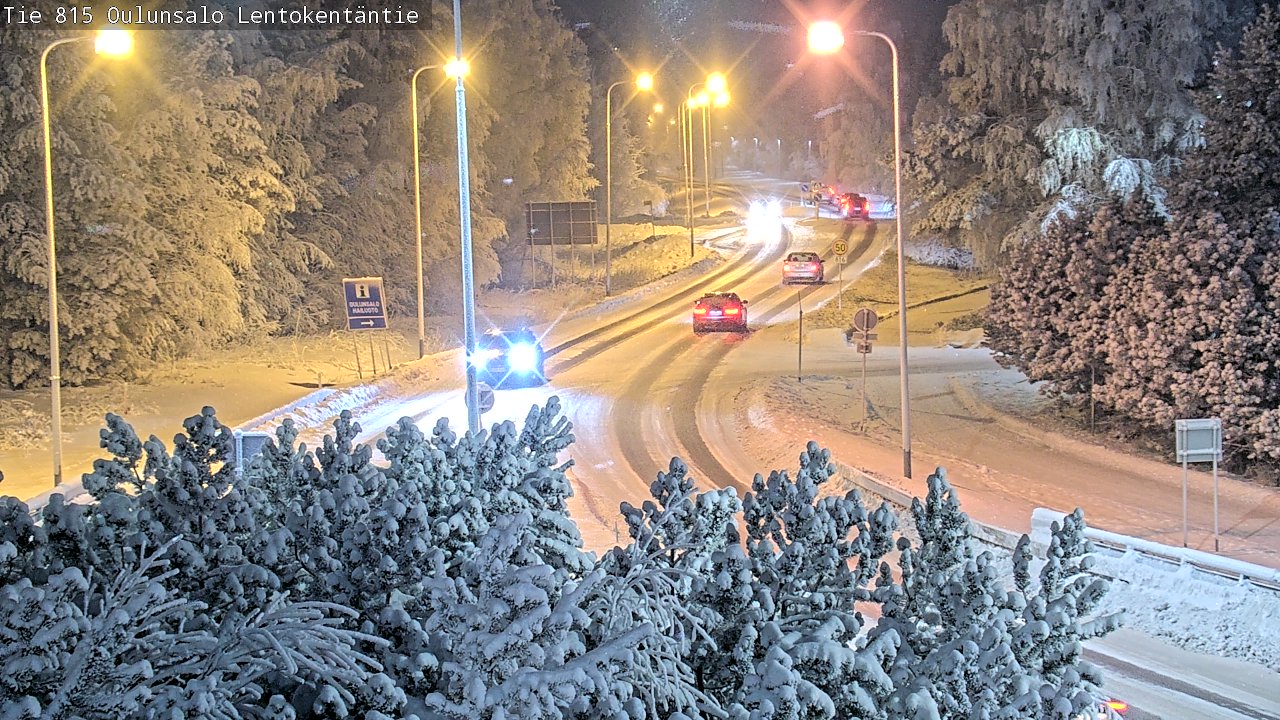 Weather Camera Image Road 816 Oulunsalo, Lentokentäntie, Oulu, Pohjois-Pohjanmaa