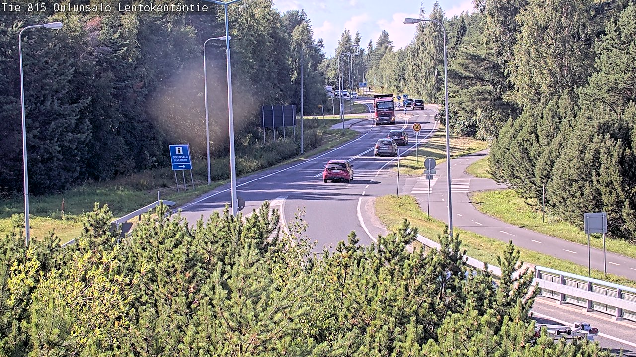 Kelikamerat Kuva Tie 816 Oulunsalo, Lentokentäntie, Oulu, Pohjois-Pohjanmaa