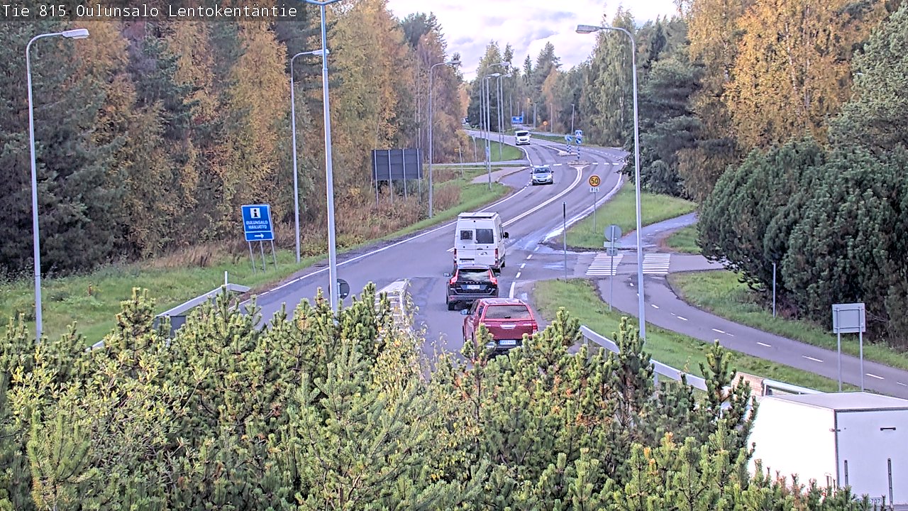 Kelikamerat Kuva Tie 816 Oulunsalo, Lentokentäntie, Oulu, Pohjois-Pohjanmaa