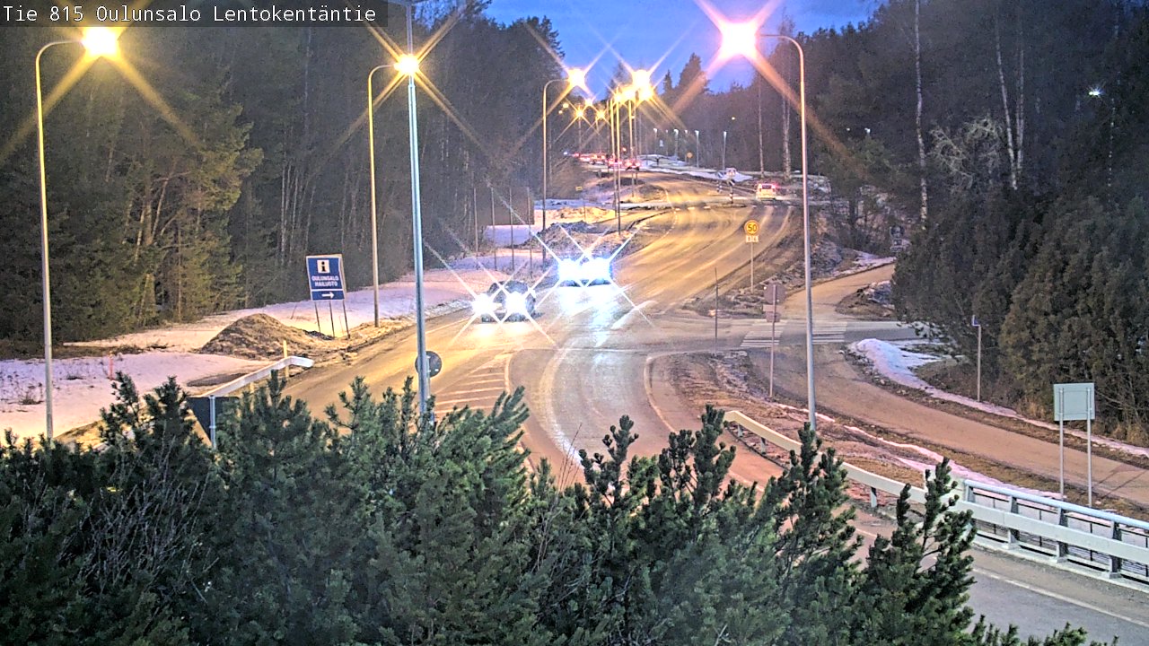 Weather Camera Image Road 816 Oulunsalo, Lentokentäntie, Oulu, Pohjois-Pohjanmaa