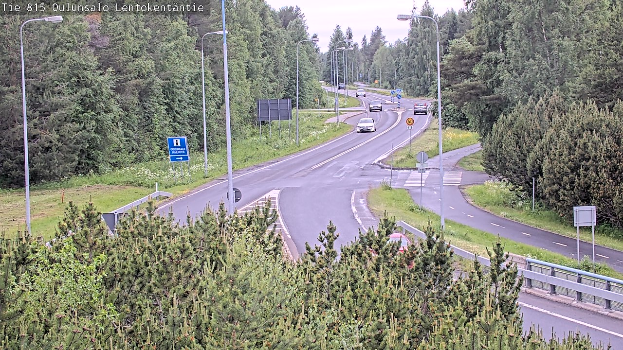 Kelikamerat Kuva Tie 816 Oulunsalo, Lentokentäntie, Oulu, Pohjois-Pohjanmaa