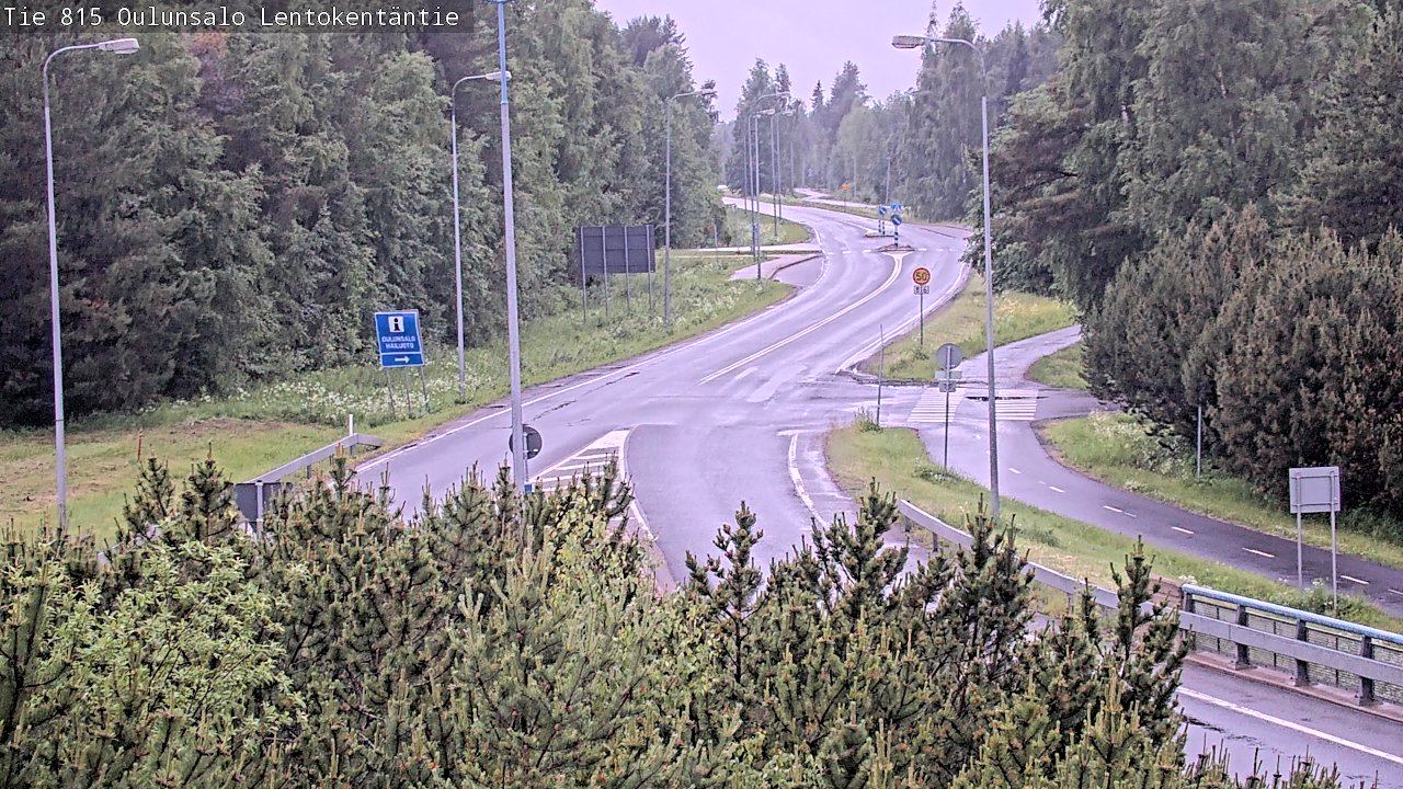 Kelikamerat Kuva Tie 816 Oulunsalo, Lentokentäntie, Oulu, Pohjois-Pohjanmaa
