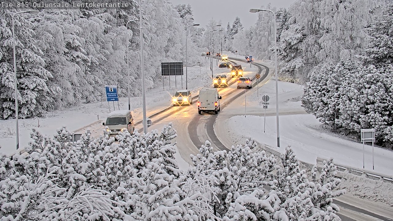 Kelikamerat Kuva Tie 816 Oulunsalo, Lentokentäntie, Oulu, Pohjois-Pohjanmaa