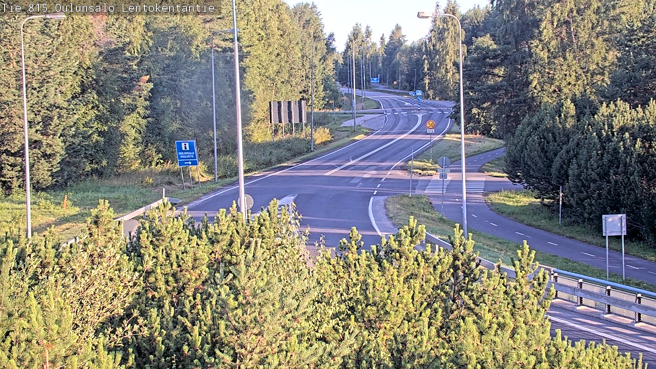 Weather Camera Image Road 816 Oulunsalo, Lentokentäntie, Oulu, Pohjois-Pohjanmaa