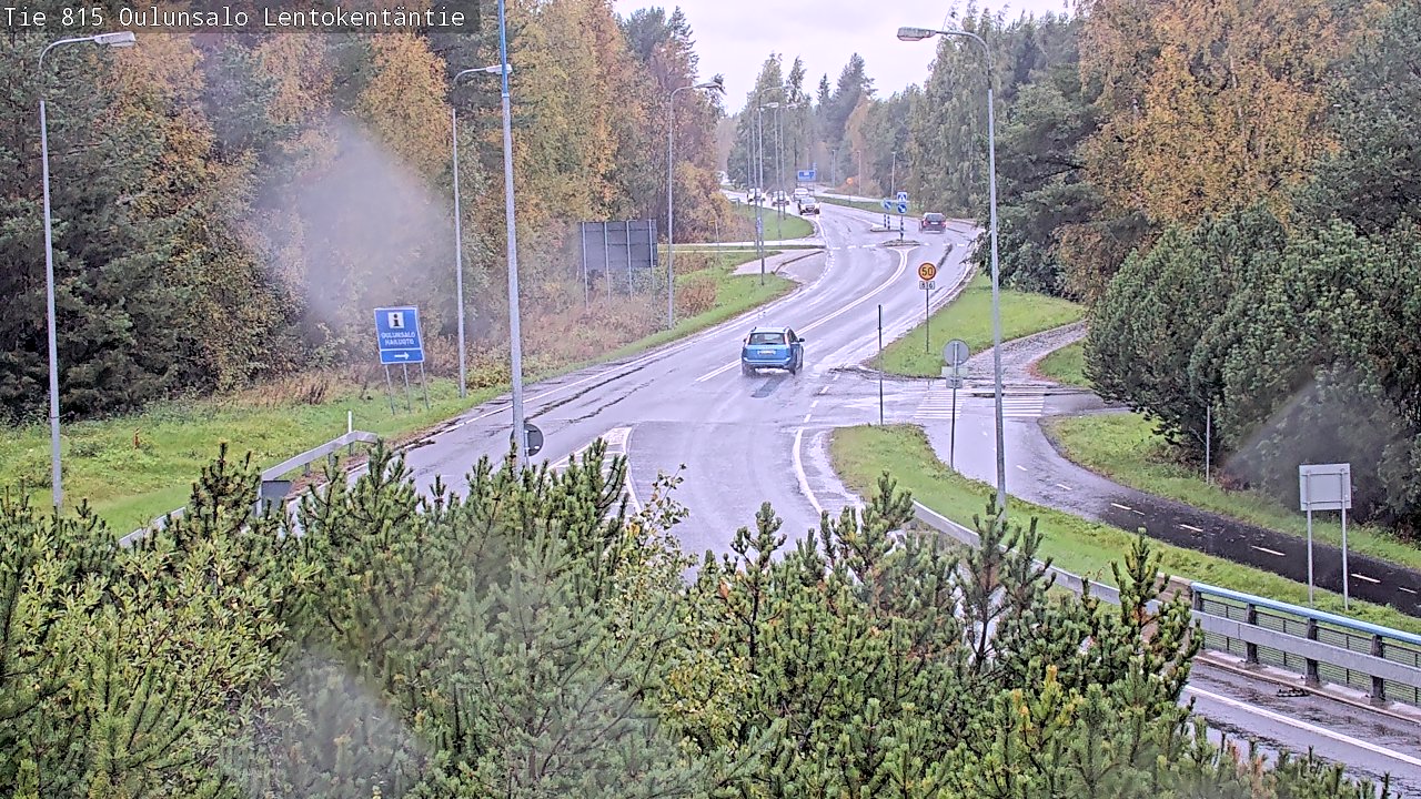 Weather Camera Image Väg 816 Uleåsalo, Lentokentäntie, Oulu, Pohjois-Pohjanmaa