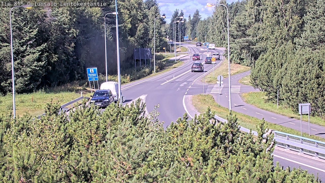 Kelikamerat Kuva Tie 816 Oulunsalo, Lentokentäntie, Oulu, Pohjois-Pohjanmaa
