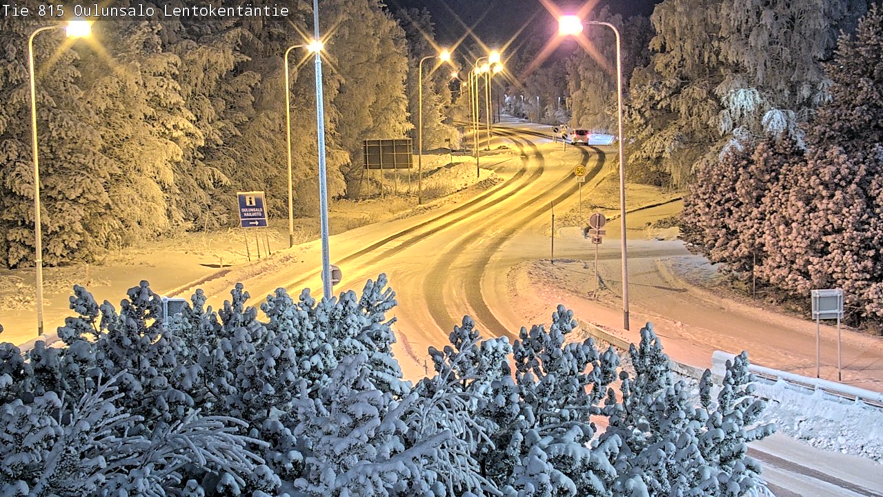 Weather Camera Image Road 816 Oulunsalo, Lentokentäntie, Oulu, Pohjois-Pohjanmaa