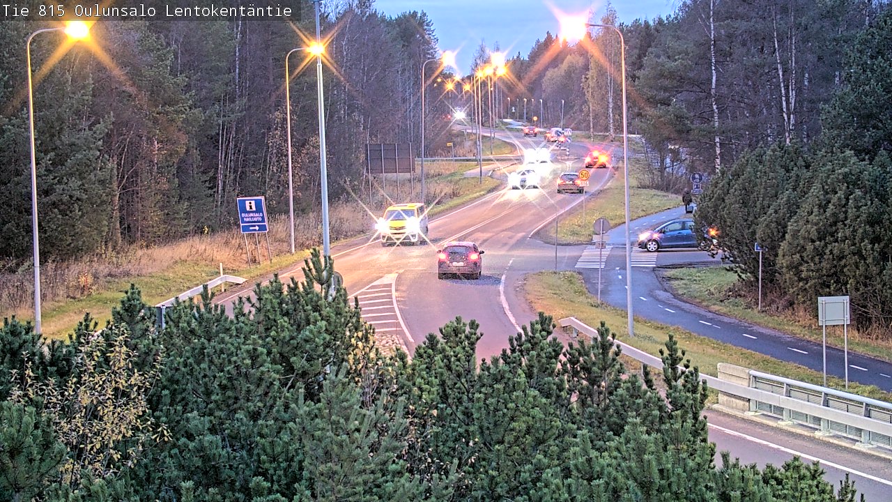 Kelikamerat Kuva Tie 816 Oulunsalo, Lentokentäntie, Oulu, Pohjois-Pohjanmaa