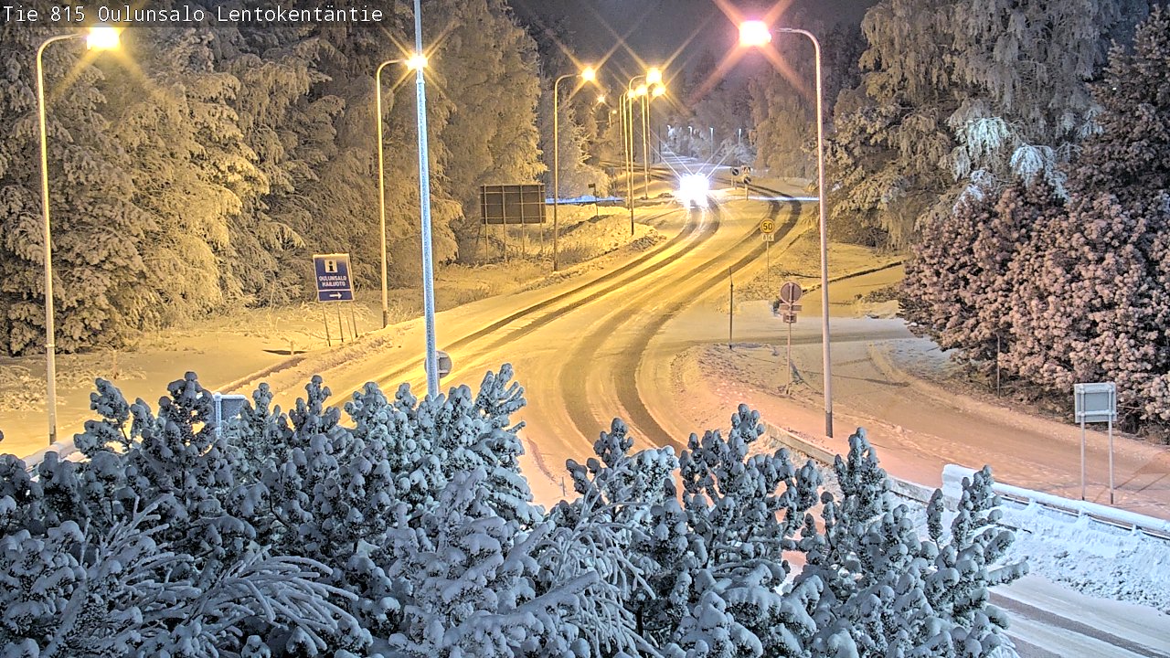 Weather Camera Image Road 816 Oulunsalo, Lentokentäntie, Oulu, Pohjois-Pohjanmaa