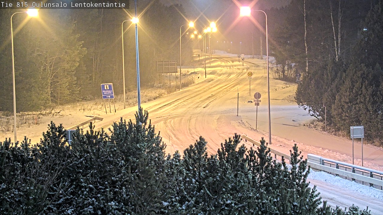 Kelikamerat Kuva Tie 816 Oulunsalo, Lentokentäntie, Oulu, Pohjois-Pohjanmaa