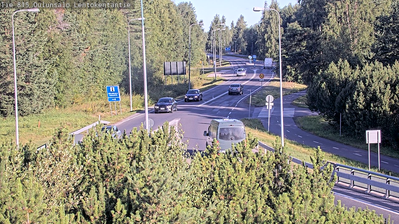 Weather Camera Image Road 816 Oulunsalo, Lentokentäntie, Oulu, Pohjois-Pohjanmaa