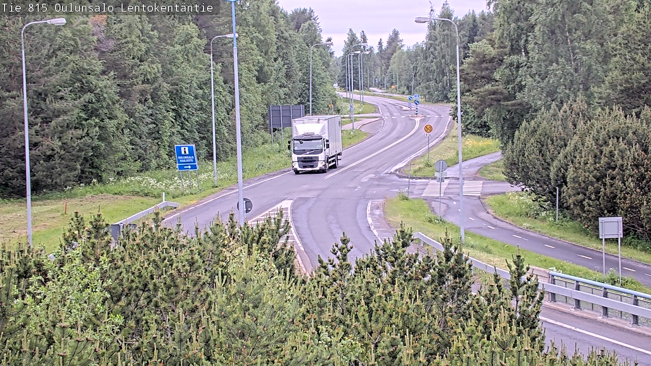 Kelikamerat Kuva Tie 816 Oulunsalo, Lentokentäntie, Oulu, Pohjois-Pohjanmaa