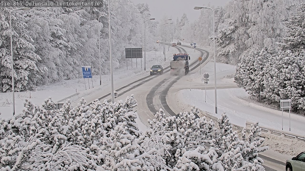 Weather Camera Image Road 816 Oulunsalo, Lentokentäntie, Oulu, Pohjois-Pohjanmaa