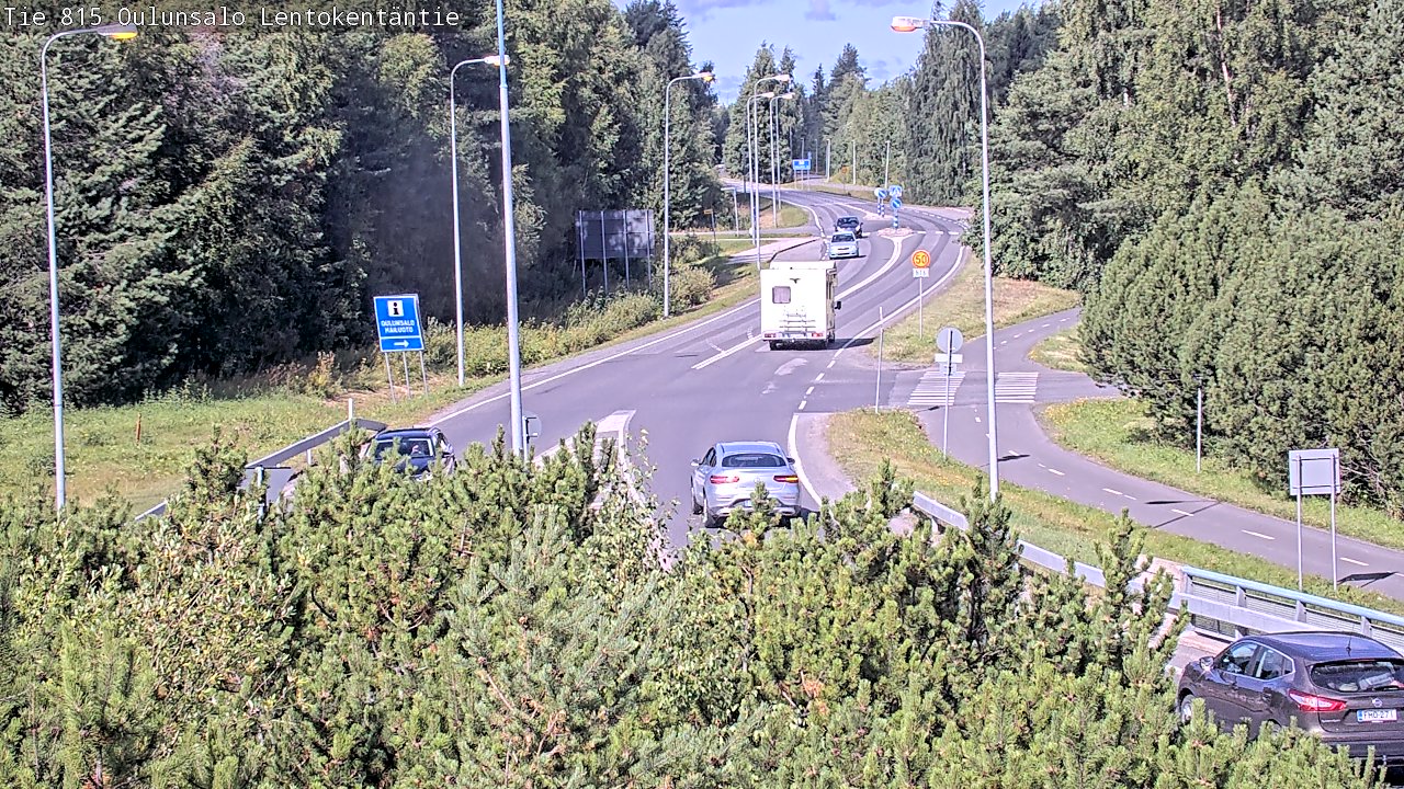 Kelikamerat Kuva Tie 816 Oulunsalo, Lentokentäntie, Oulu, Pohjois-Pohjanmaa