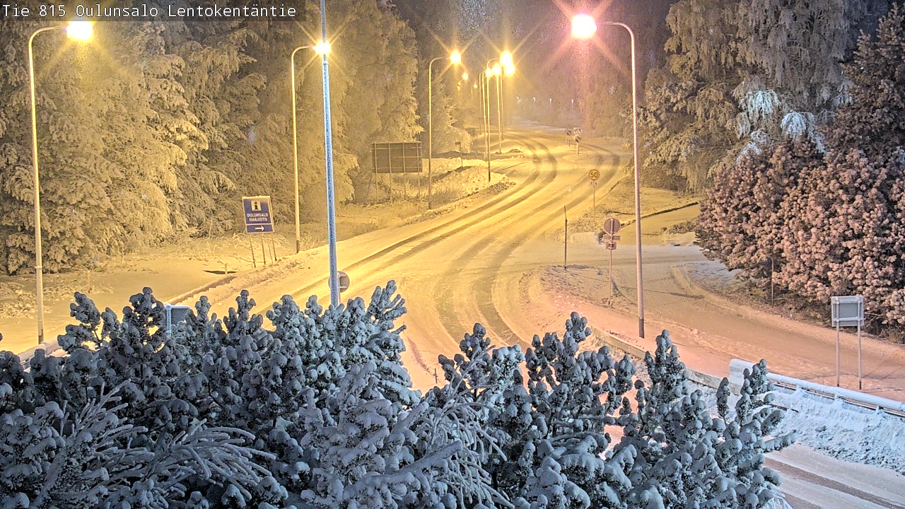 Weather Camera Image Road 816 Oulunsalo, Lentokentäntie, Oulu, Pohjois-Pohjanmaa