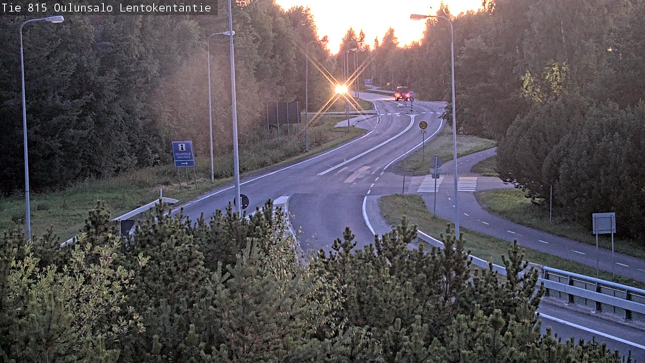 Kelikamerat Kuva Tie 816 Oulunsalo, Lentokentäntie, Oulu, Pohjois-Pohjanmaa