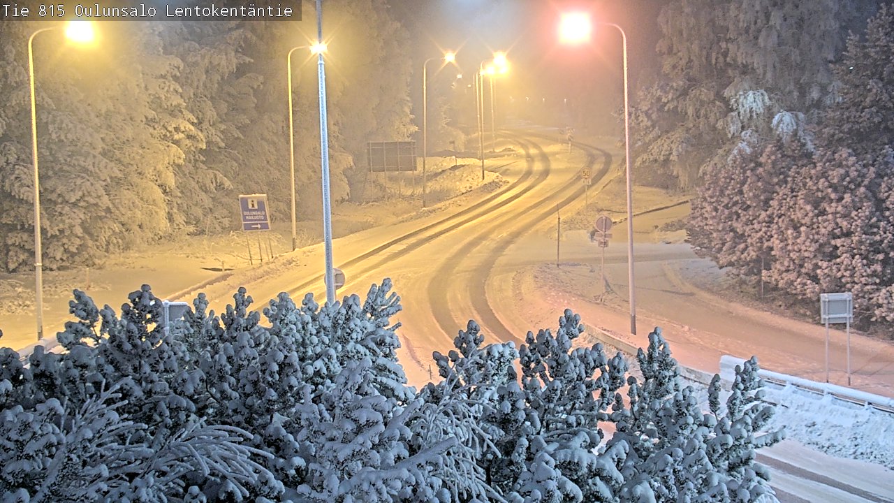 Weather Camera Image Road 816 Oulunsalo, Lentokentäntie, Oulu, Pohjois-Pohjanmaa