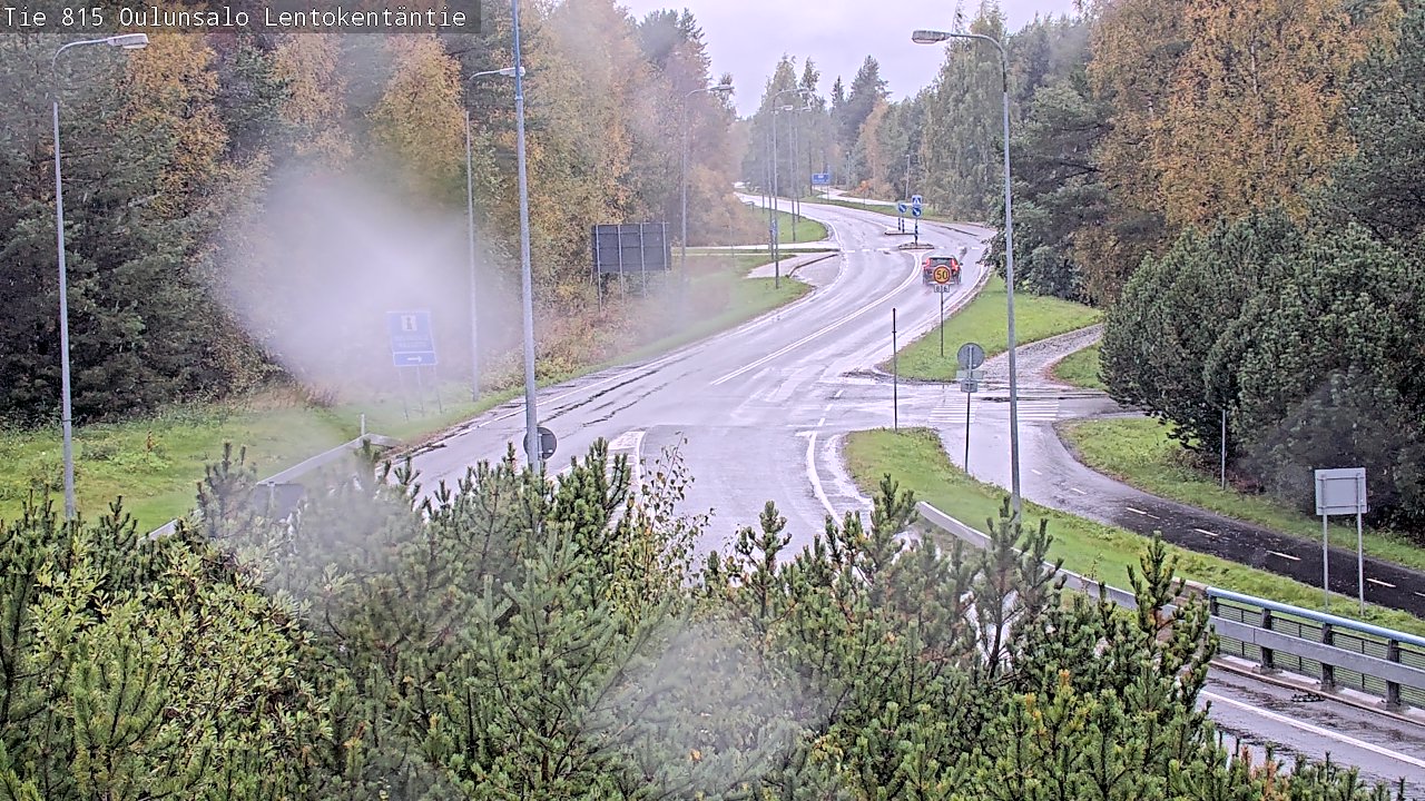 Weather Camera Image Väg 816 Uleåsalo, Lentokentäntie, Oulu, Pohjois-Pohjanmaa