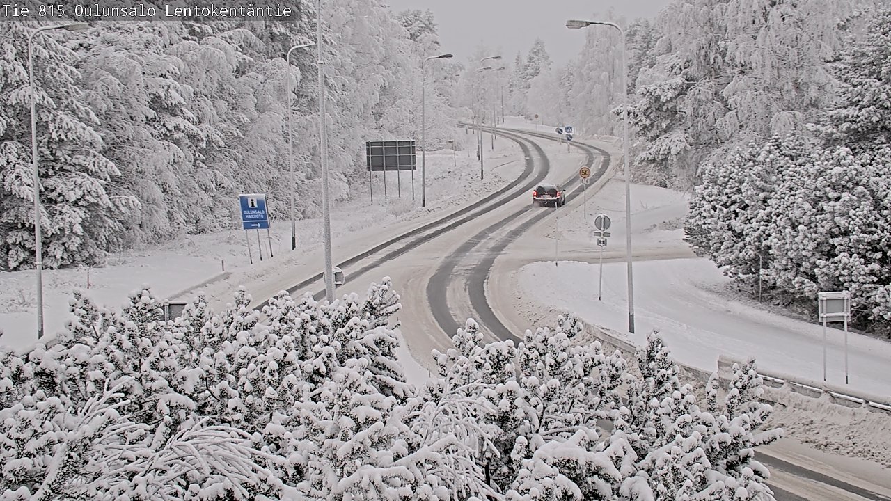 Weather Camera Image Road 816 Oulunsalo, Lentokentäntie, Oulu, Pohjois-Pohjanmaa
