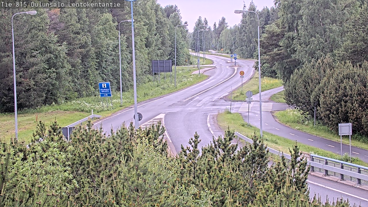Kelikamerat Kuva Tie 816 Oulunsalo, Lentokentäntie, Oulu, Pohjois-Pohjanmaa