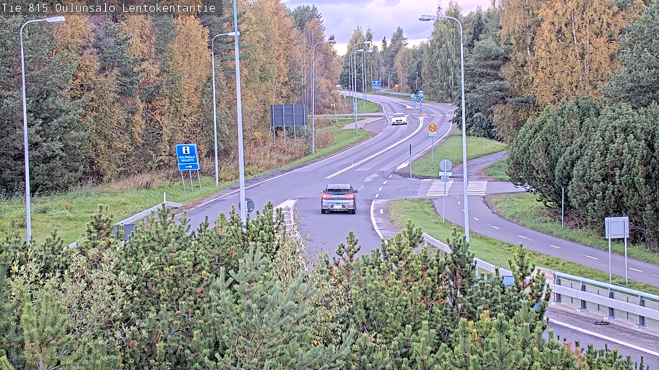 Kelikamerat Kuva Tie 816 Oulunsalo, Lentokentäntie, Oulu, Pohjois-Pohjanmaa