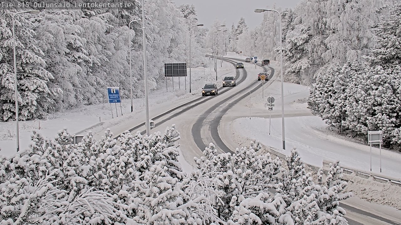 Weather Camera Image Road 816 Oulunsalo, Lentokentäntie, Oulu, Pohjois-Pohjanmaa