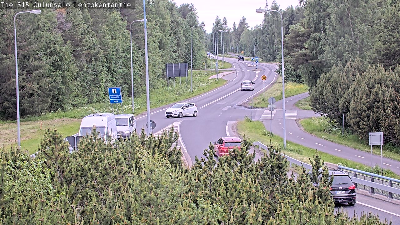 Kelikamerat Kuva Tie 816 Oulunsalo, Lentokentäntie, Oulu, Pohjois-Pohjanmaa