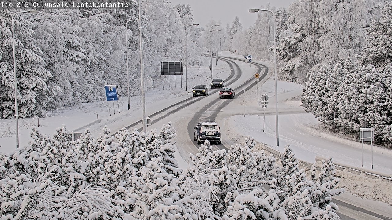 Weather Camera Image Road 816 Oulunsalo, Lentokentäntie, Oulu, Pohjois-Pohjanmaa