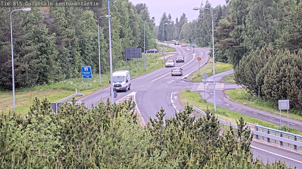 Kelikamerat Kuva Tie 816 Oulunsalo, Lentokentäntie, Oulu, Pohjois-Pohjanmaa