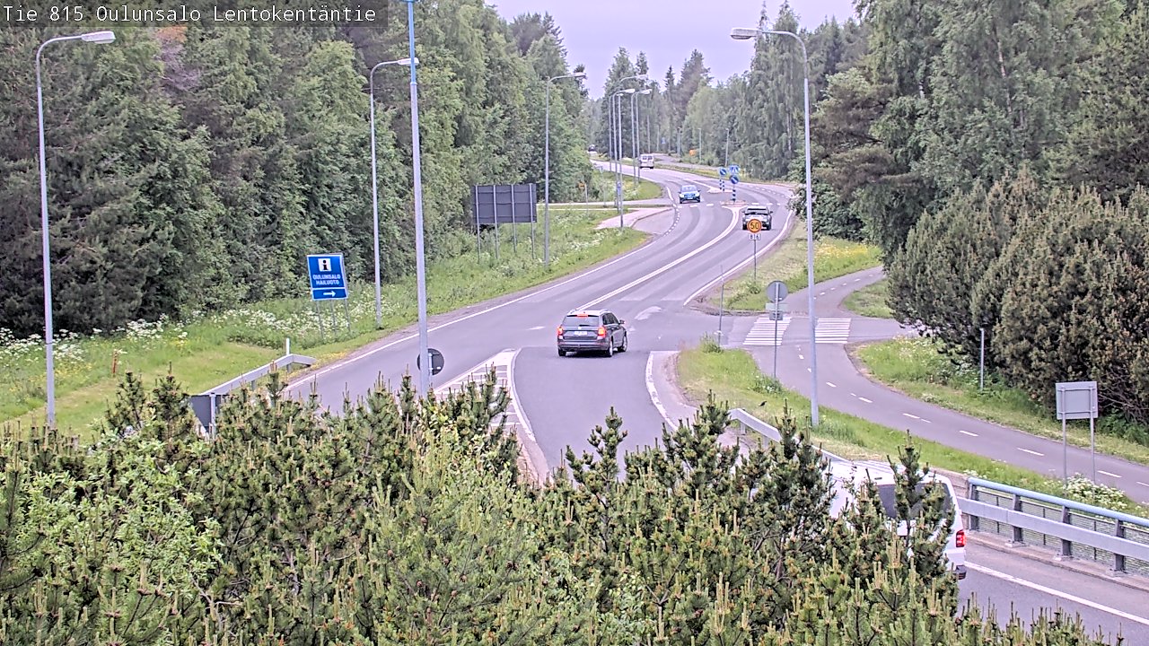 Kelikamerat Kuva Tie 816 Oulunsalo, Lentokentäntie, Oulu, Pohjois-Pohjanmaa