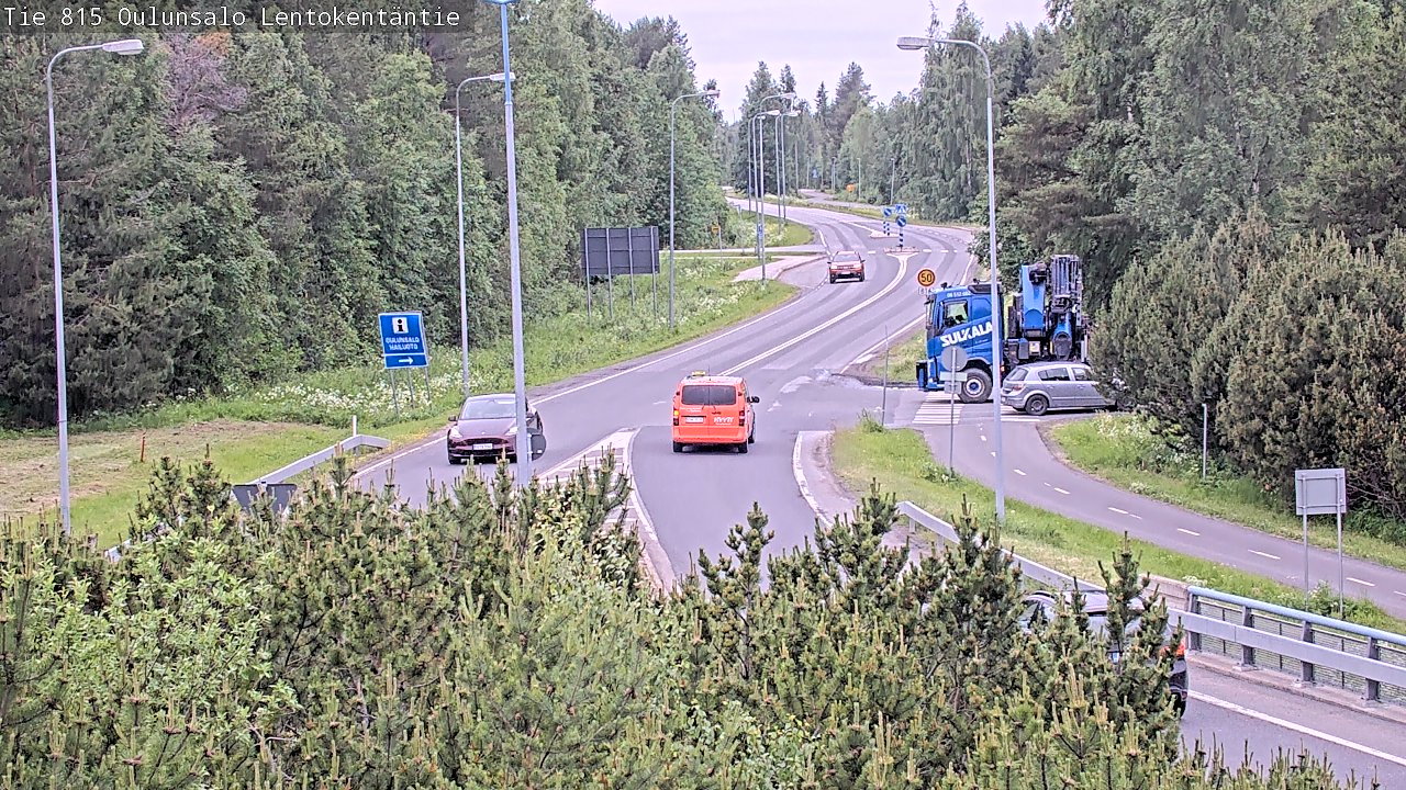 Kelikamerat Kuva Tie 816 Oulunsalo, Lentokentäntie, Oulu, Pohjois-Pohjanmaa