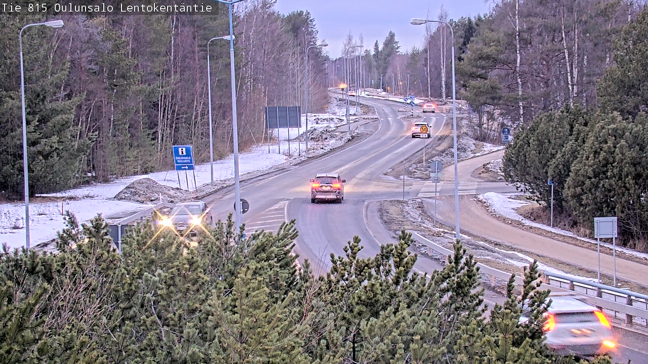 Weather Camera Image Road 816 Oulunsalo, Lentokentäntie, Oulu, Pohjois-Pohjanmaa
