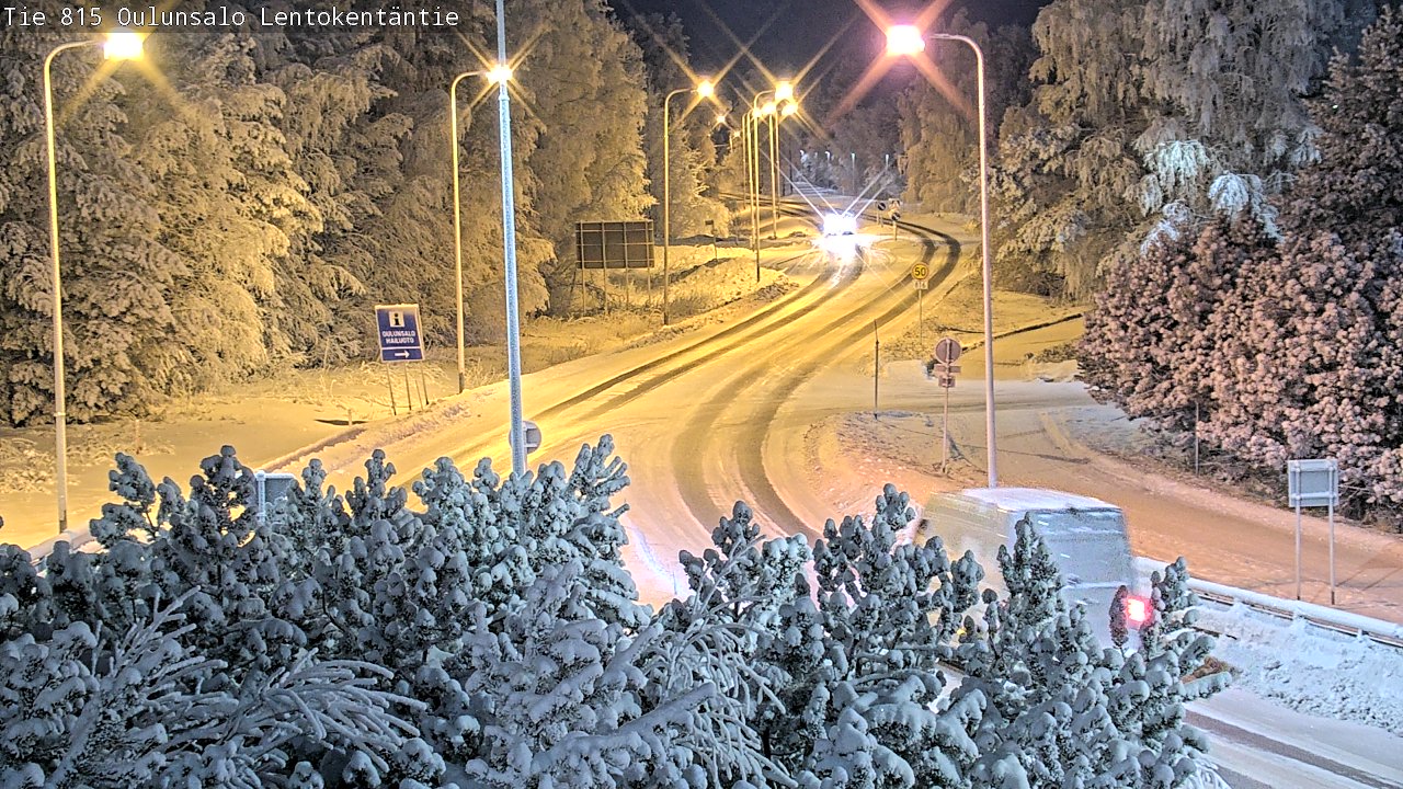 Weather Camera Image Road 816 Oulunsalo, Lentokentäntie, Oulu, Pohjois-Pohjanmaa
