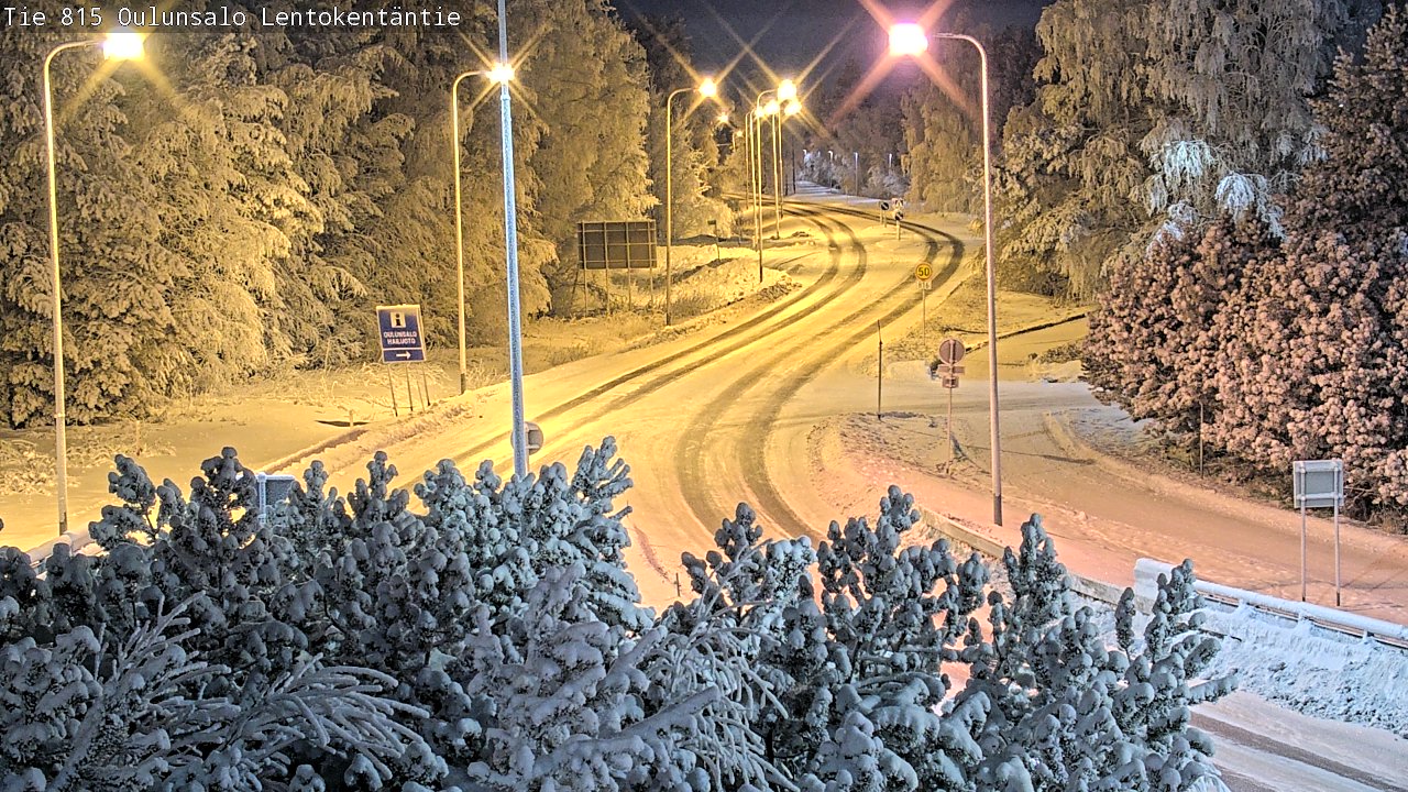 Weather Camera Image Road 816 Oulunsalo, Lentokentäntie, Oulu, Pohjois-Pohjanmaa