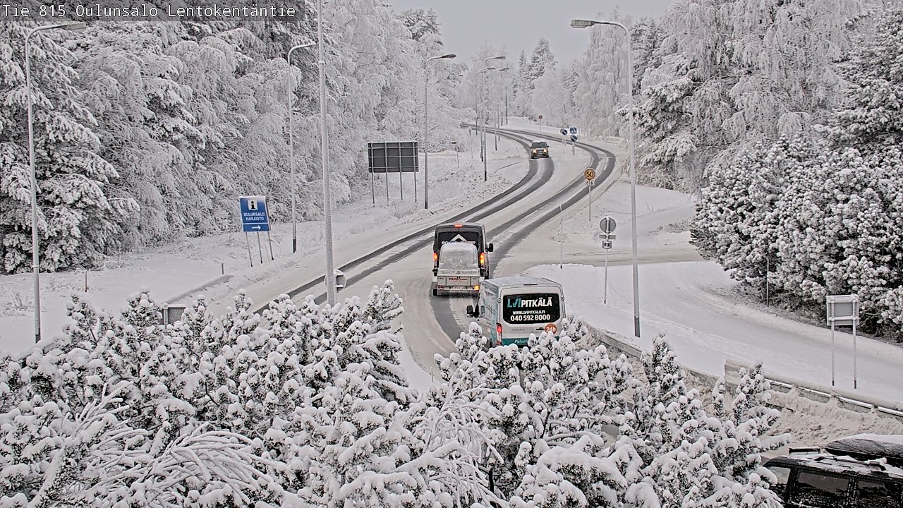 Weather Camera Image Road 816 Oulunsalo, Lentokentäntie, Oulu, Pohjois-Pohjanmaa