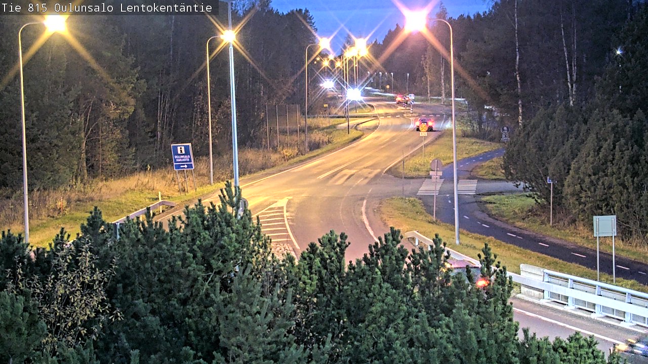 Kelikamerat Kuva Tie 816 Oulunsalo, Lentokentäntie, Oulu, Pohjois-Pohjanmaa