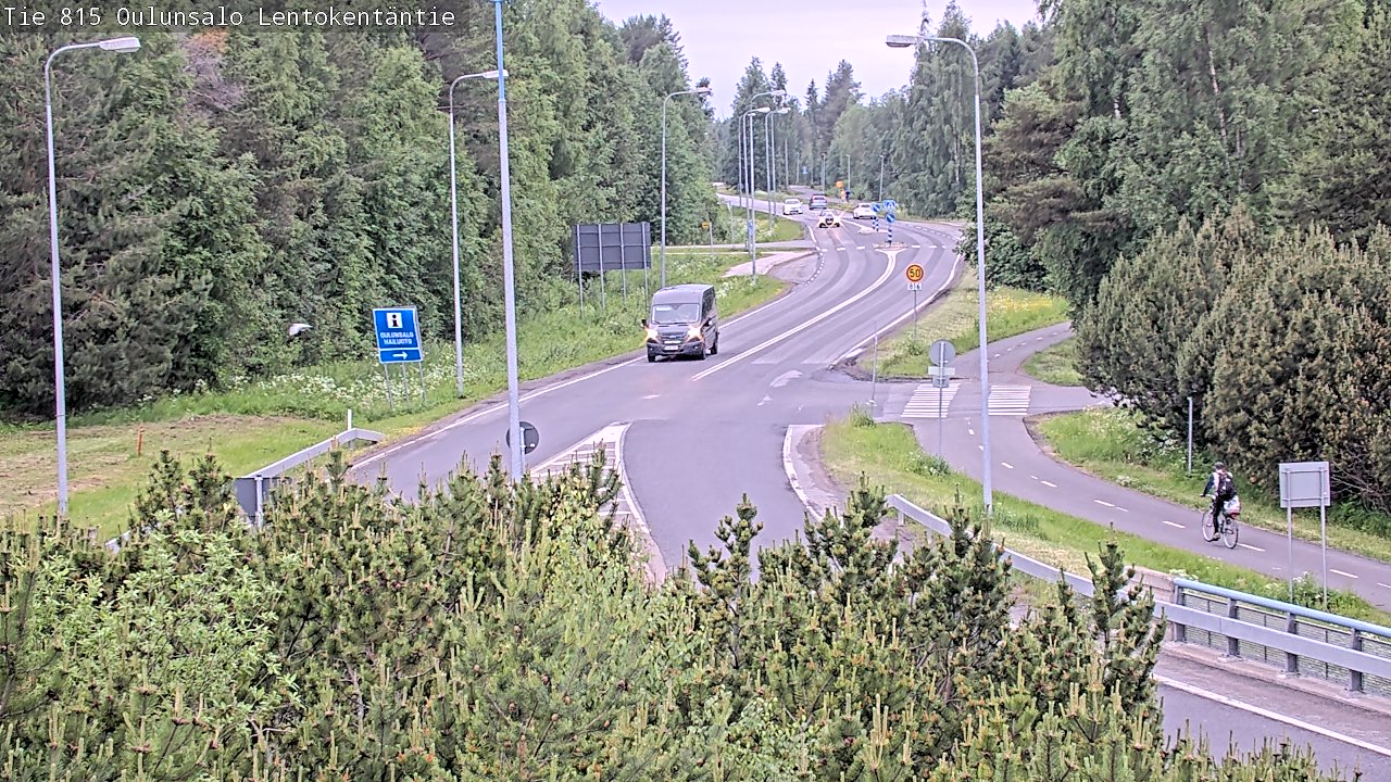 Kelikamerat Kuva Tie 816 Oulunsalo, Lentokentäntie, Oulu, Pohjois-Pohjanmaa