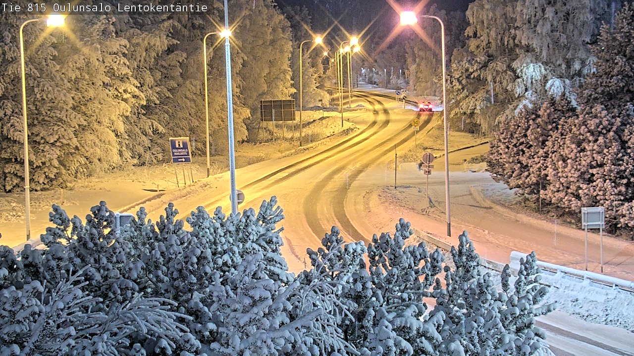 Weather Camera Image Road 816 Oulunsalo, Lentokentäntie, Oulu, Pohjois-Pohjanmaa