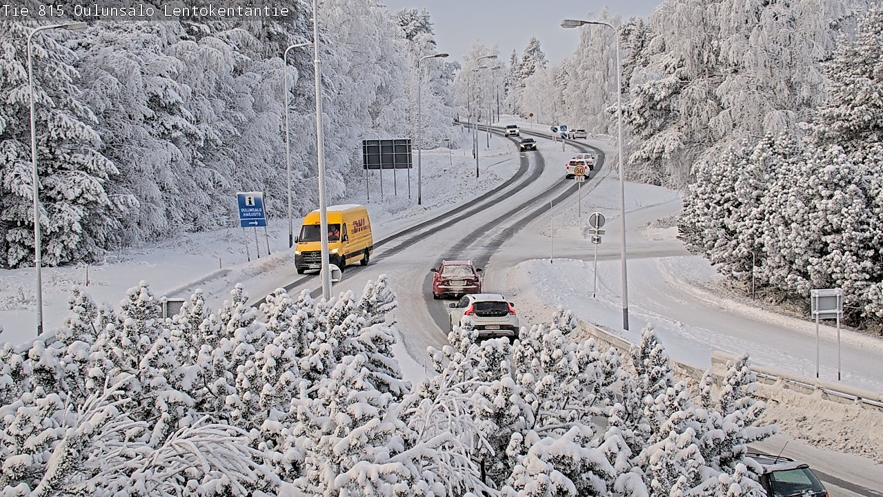 Weather Camera Image Road 816 Oulunsalo, Lentokentäntie, Oulu, Pohjois-Pohjanmaa