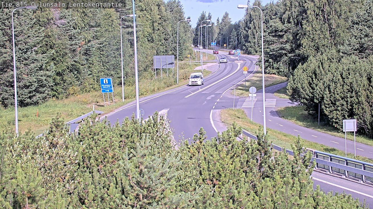 Weather Camera Image Road 816 Oulunsalo, Lentokentäntie, Oulu, Pohjois-Pohjanmaa