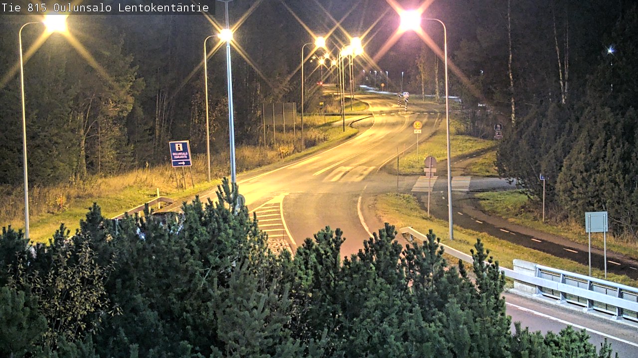 Kelikamerat Kuva Tie 816 Oulunsalo, Lentokentäntie, Oulu, Pohjois-Pohjanmaa