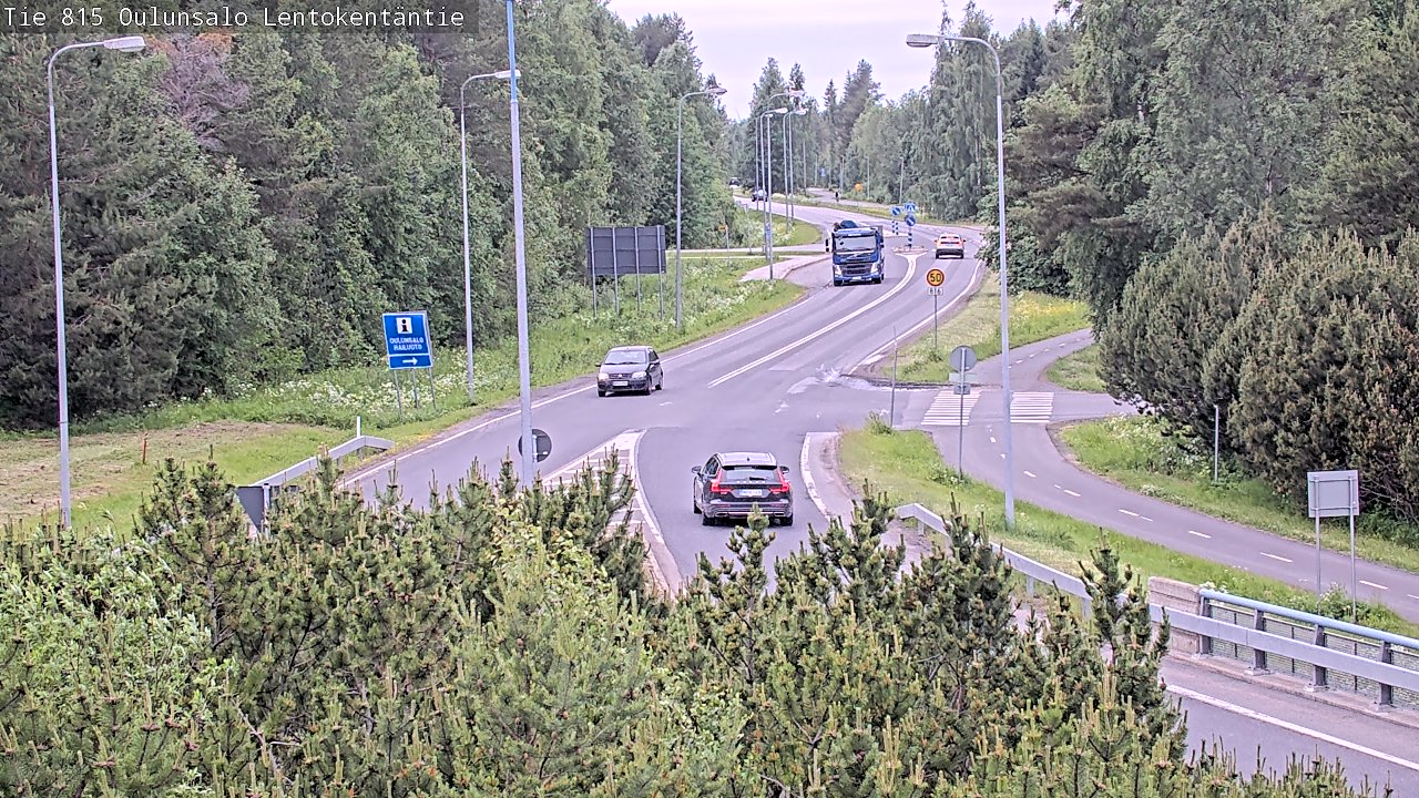 Kelikamerat Kuva Tie 816 Oulunsalo, Lentokentäntie, Oulu, Pohjois-Pohjanmaa