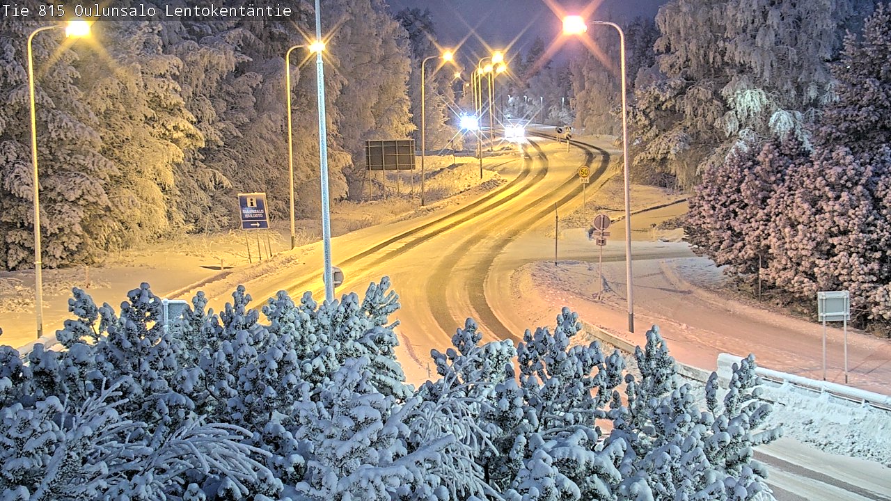 Weather Camera Image Road 816 Oulunsalo, Lentokentäntie, Oulu, Pohjois-Pohjanmaa