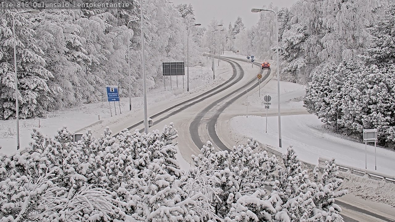 Weather Camera Image Road 816 Oulunsalo, Lentokentäntie, Oulu, Pohjois-Pohjanmaa