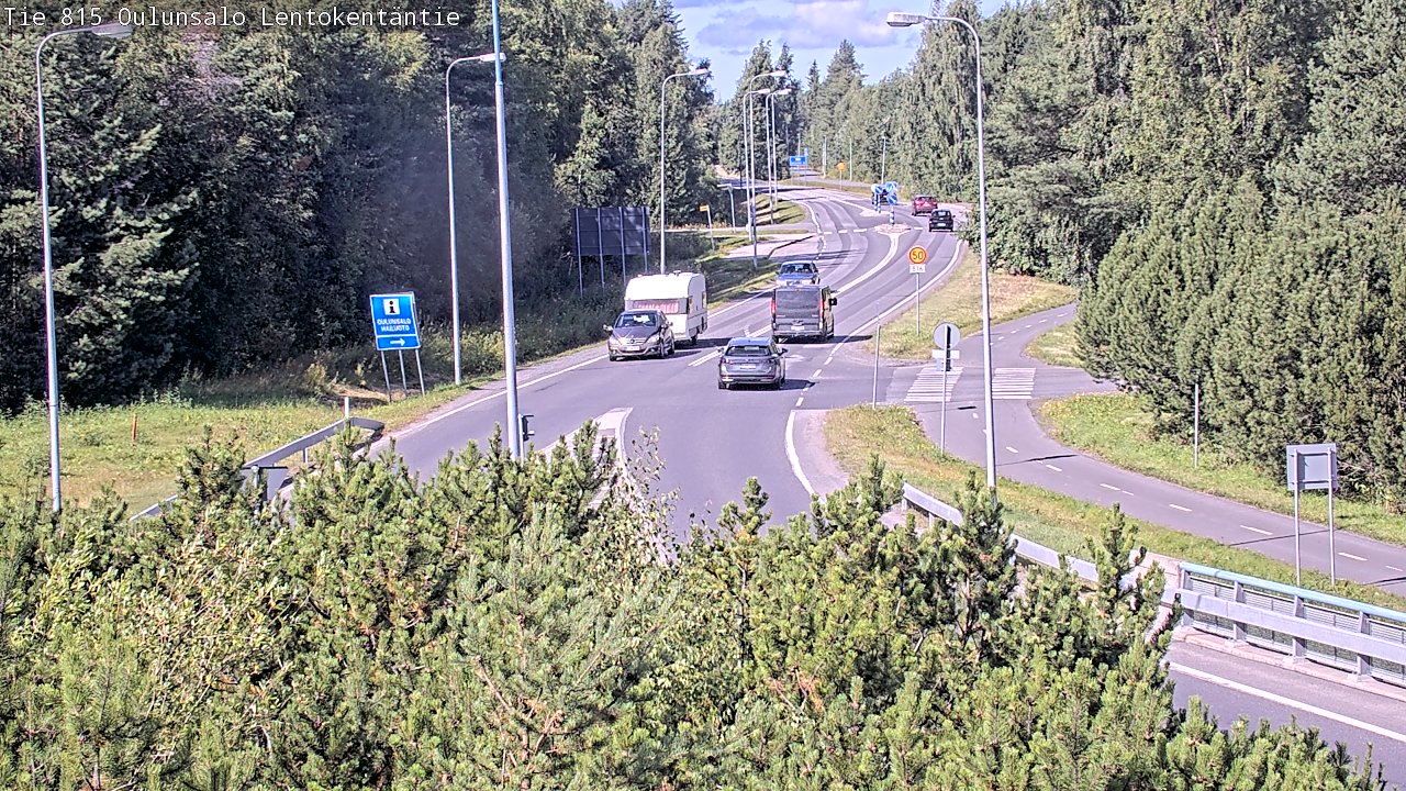 Kelikamerat Kuva Tie 816 Oulunsalo, Lentokentäntie, Oulu, Pohjois-Pohjanmaa