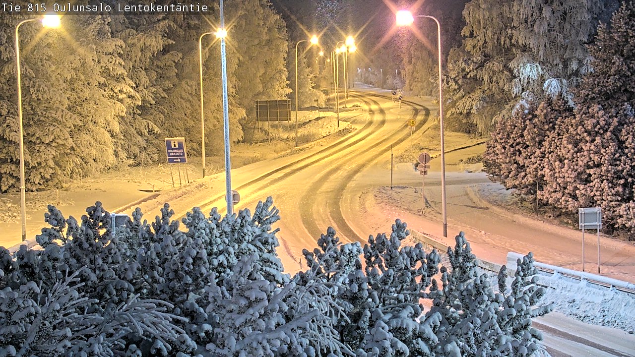Weather Camera Image Road 816 Oulunsalo, Lentokentäntie, Oulu, Pohjois-Pohjanmaa