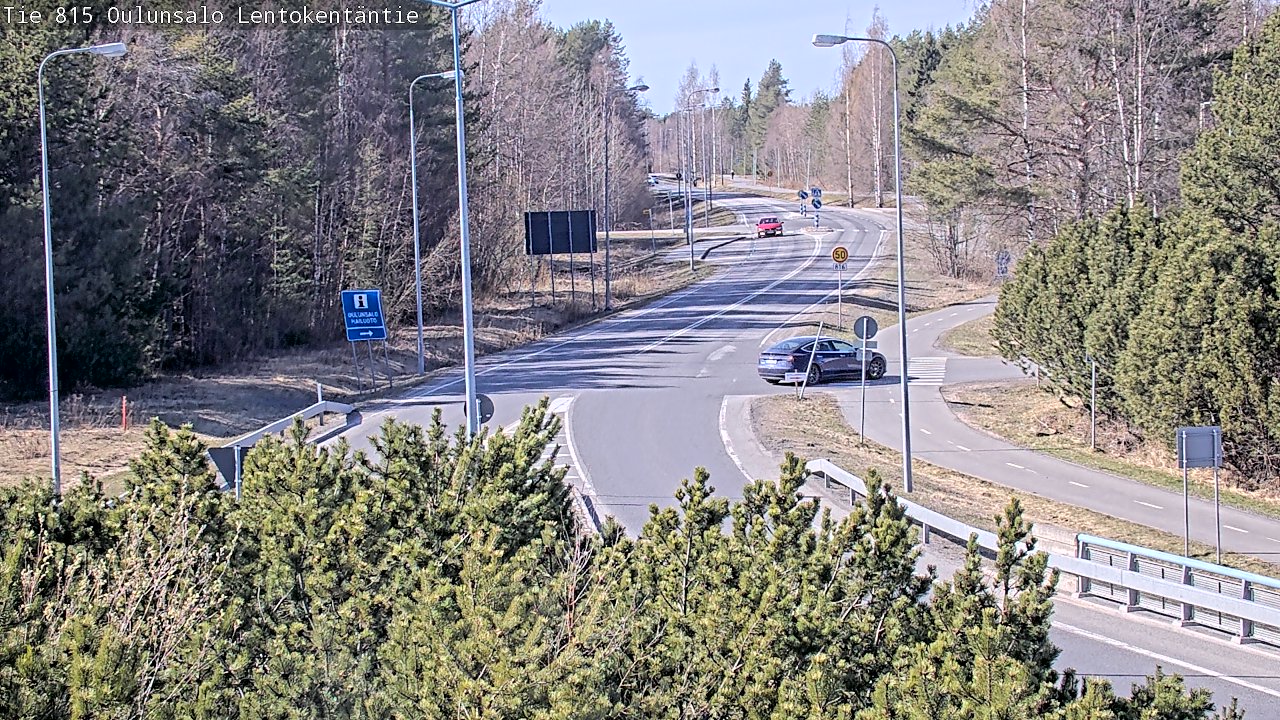 Weather Camera Image Väg 816 Uleåsalo, Lentokentäntie, Oulu, Pohjois-Pohjanmaa
