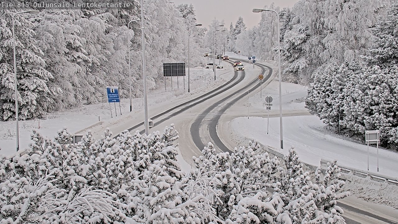 Weather Camera Image Road 816 Oulunsalo, Lentokentäntie, Oulu, Pohjois-Pohjanmaa