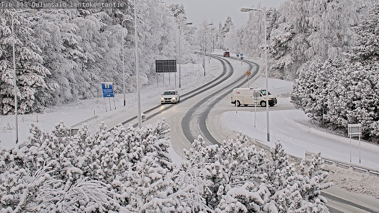 Weather Camera Image Road 816 Oulunsalo, Lentokentäntie, Oulu, Pohjois-Pohjanmaa